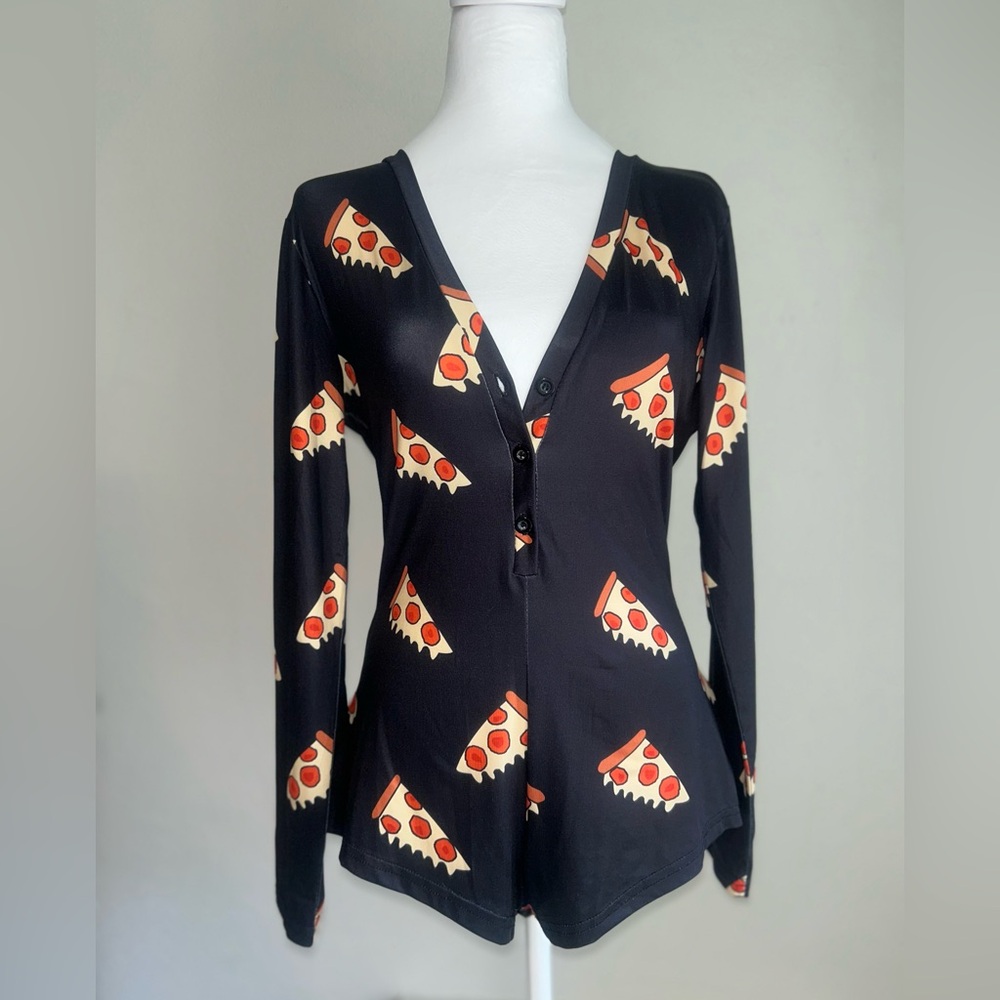 ROMWE Pizza Pajama Romper